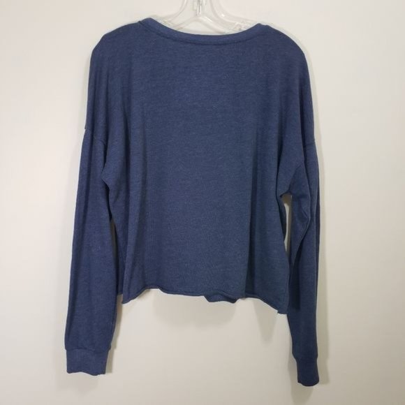 Zoe + Liv Cocktails & coconuts embroidered front graphic long sleeve shirt large - Picture 7 of 8